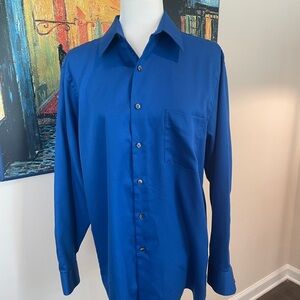 Geoffrey Beene Royal Blue Button down